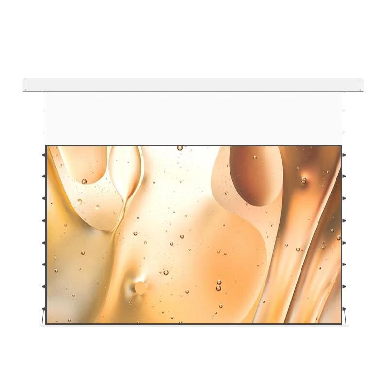 JINGMI 100-inch Smart Photon Screen Hidden Floating Version FG1XS Ultra White Electric Pull Wire Projection Screen Smart Linkage Dual Power Adapter Three-Color Laser Projector
