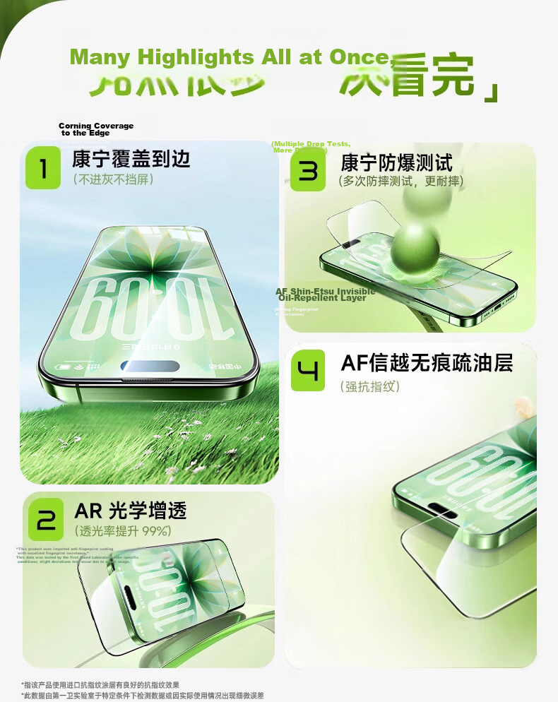 DIVI AR Anti-Reflective Tempered Glass Screen Protector for iPhone 16 iPhone 15 Eye Protection Full-Screen Dustproof Cleanroom Film 8