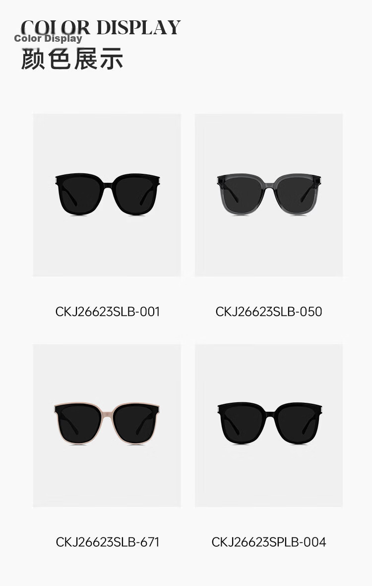 Calvin Klein Sunglasses CK Large Square Frame for Men And Women, Cycling Driving Glasses 001-6415 3