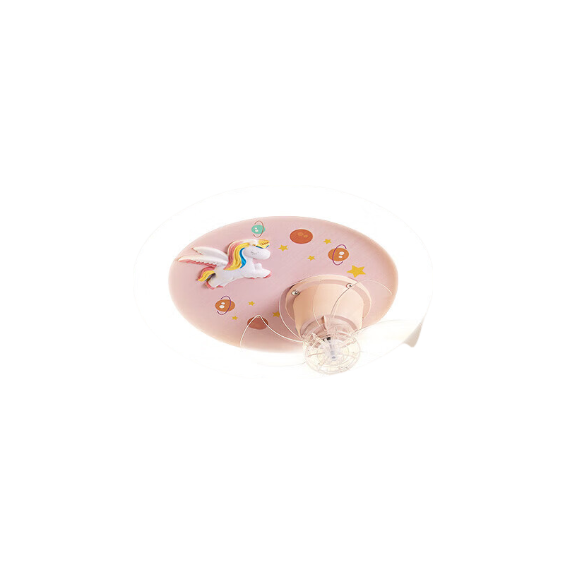HP Pure Eye Protection Bedroom Children's Room Fan Light Pink Pony Zhongshan Lighting Installation Package Zhenzhiguang 9137-40