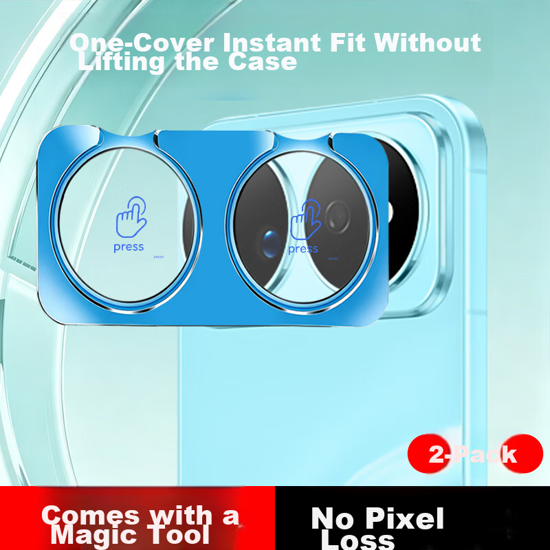 Fly Planet [Instant Stick 2-Pack] Huawei Nova16 Pro Lens Protector Huawei Nova16 Pro Rear Camera Lens Protective Film Ultra-Clear Anti-Scratch Tempered Glass Film