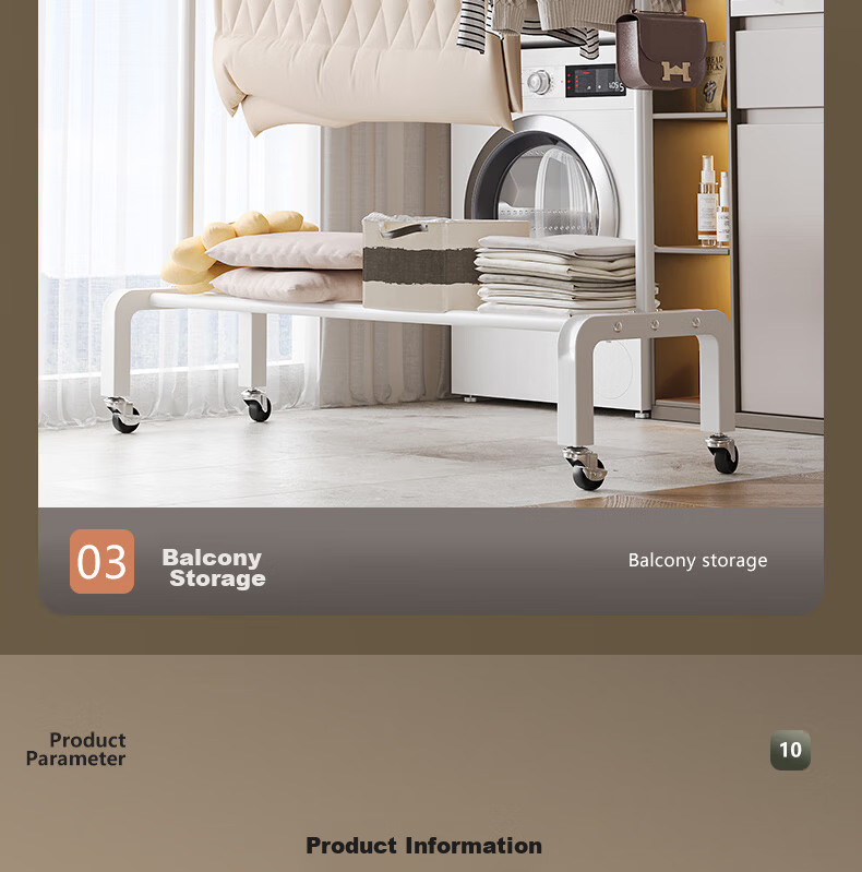 Nanye Floor Clothes Drying Rack Multifunctional Simple Home Bedroom Balcony Thickened Coat Hanger DGW-3B 20