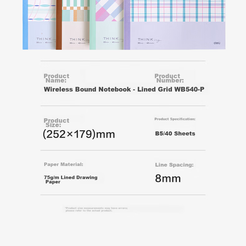 Deli Wireless Binding Notebook, 30 Sheets, Butter Bear Soft Copybook, Xingyun Paper, Xingyun Diary, A5 Notepad, Cute Notebook, Green HY232 16