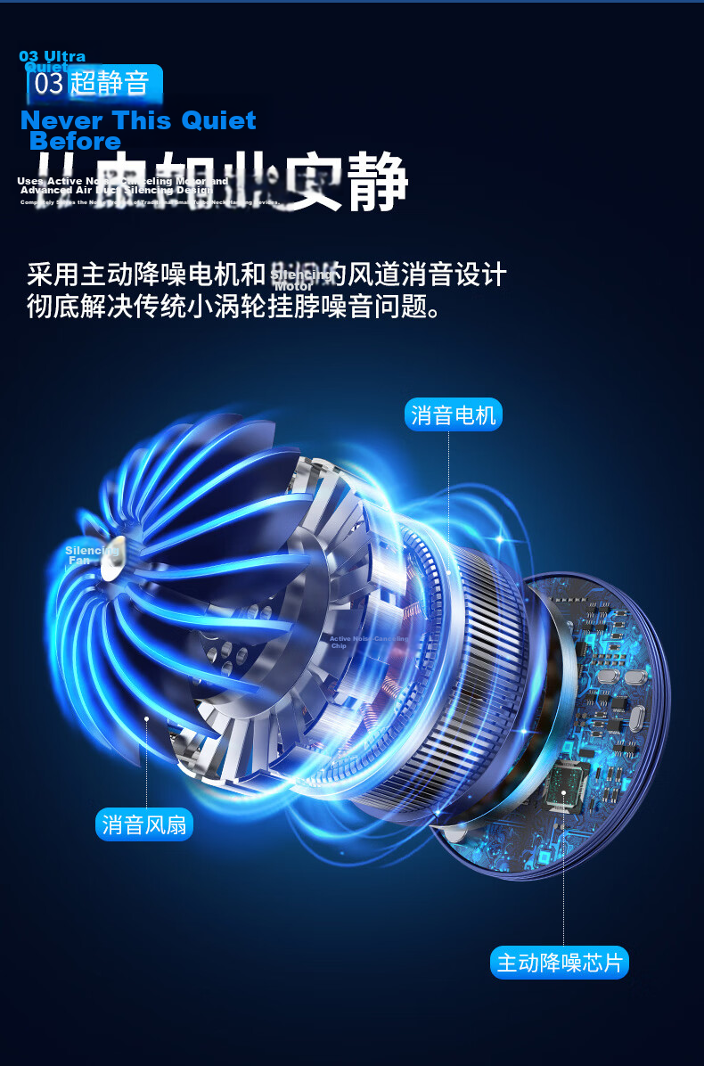 Cobins Neck Hanging Fan Cooling 2026 New Ultra-Long Battery Life Silent Portable Small Neckband Fan Outdoor Cooling Device 6