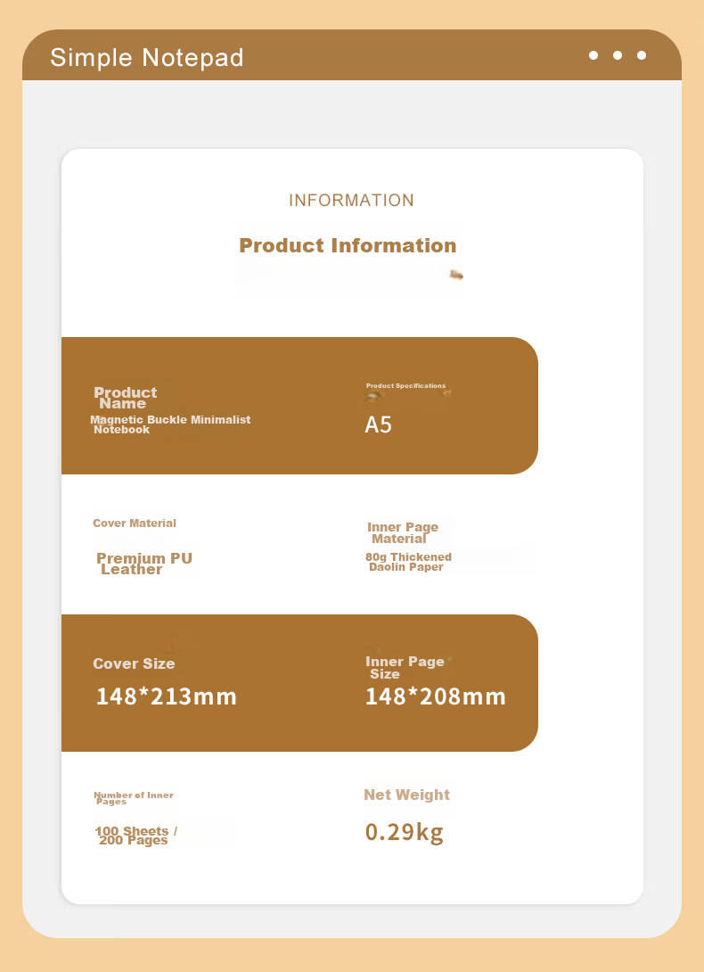 Weimei New Magnetic Buckle Leather Notebook Gift Box Set Practical Teacher's Day Souvenir Full Custom Inner Pages Business Office Memo Book Corporate Custom Notebook LOGO 4