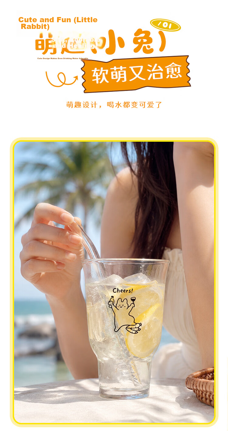 Baijie Large Capacity Beer Glass Mug Draft Beer Cup Fruit Tea Cup Cold Drink Cup Juice Cup Soda Sparkling Water Cup Beverage Cup 3