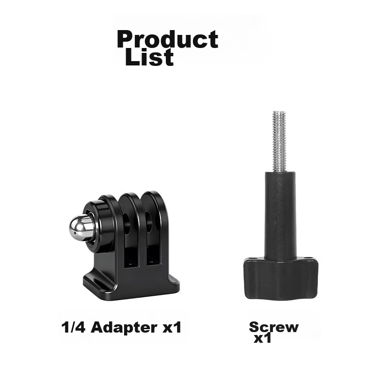 Qiye Selfie Stick Adapter Screw Compatible with DJI Action6 Action5 Pro Sports Camera, GoPro Tripod Mount Screw Hole Nut for FeiyuTech X5 10