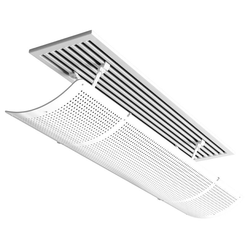 XIAOHUANGHOU XIAOHUANGHOU Central Air Conditioning Wind Deflector, Anti-Direct Blowing, No Drilling Installation Required, Gentle Breeze without Direct Blowing, 120cm, Universal Top And Side Mounting for Air Ducts, Air Outlet Cold And Warm Air Wind Shield Cover