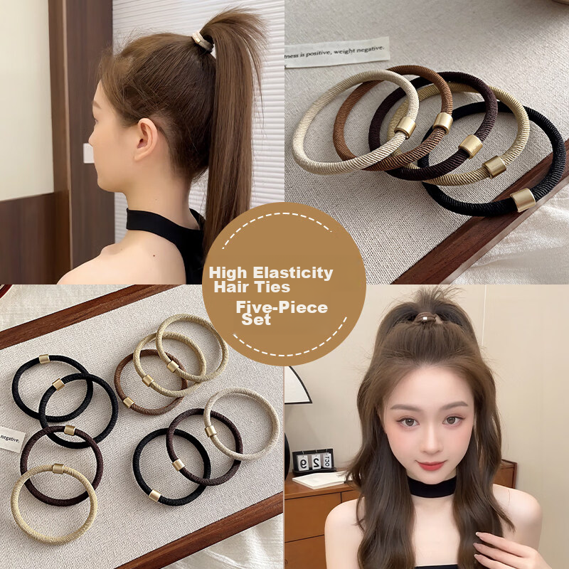 Dongyi Premium High Elastic Durable Hair Ties Children's Day Gift Ponytail Hair Bands Hair Ropes for Girls Birthday Present 4