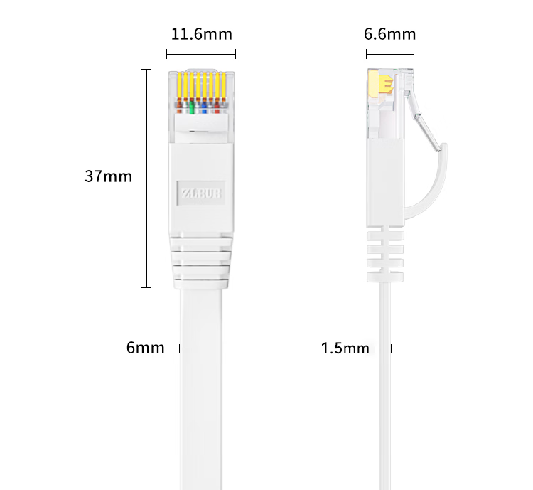 ZLEUE Cat6 Gigabit Ethernet Cable, 8-Core Twisted Pair, High-Speed Network Cable for Engineering, Home, Computer, Broadband, Surveillance, And Network Patch Cord, Blue, 30 Meters, ZL-6300BL 15