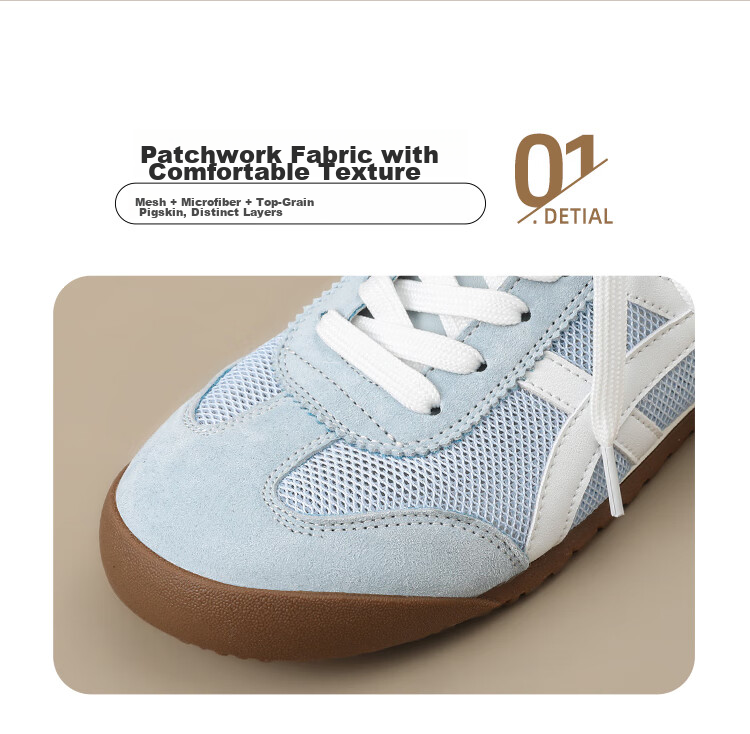 ZHR ZEZEDER Women's Summer Mesh Breathable White Lightweight Flat Sports Shoes BT102PE Silver 38 10
