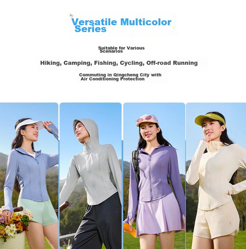 361° Women's Summer Sunscreen Jacket UPF100+ UV Protection Slim Outdoor Sports Coat 662624606-7 17