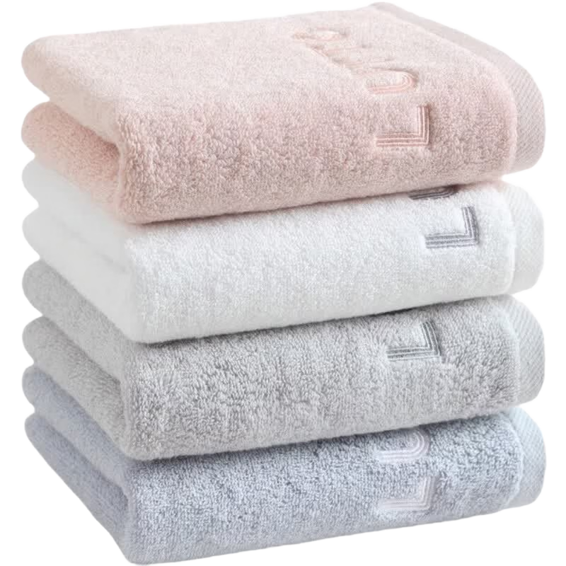 Grace Class A Xinjiang Pure Cotton Towels, 4-Pack, 120g Thickened, No Shedding, for Bathing And Face Washing, Pure Cotton Sports Towel, Absorbent