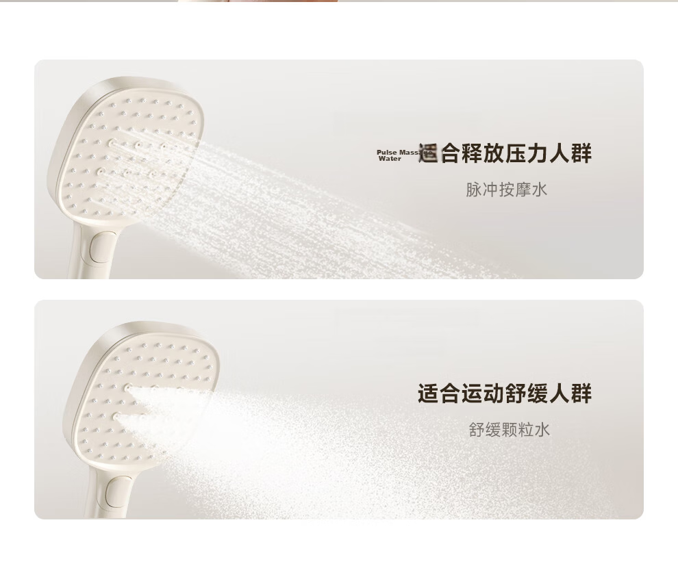 ARROW Rongyi Shower Head Square Handle Shower System, Large Top Spray Bathroom Faucet, Fine Copper [Renovation Subsidy 15%] 34