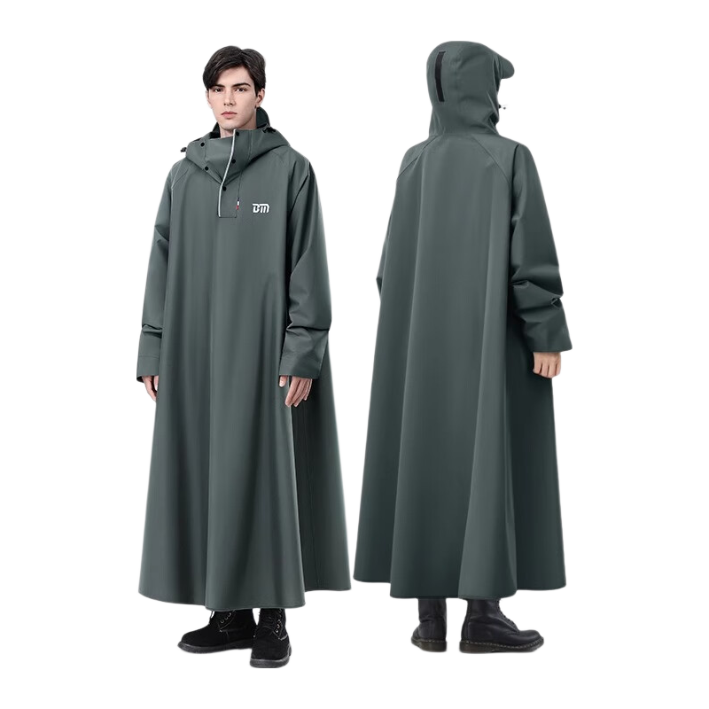 Beimei Long Raincoat for Electric Bikes, Battery Motorcycles, Full-Body Heavy-Duty Waterproof Poncho for Men And Women, Thickened Riding Specific Desig