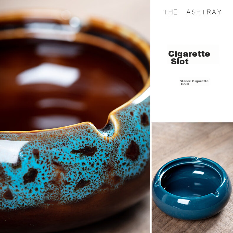 Bangu Mountain Creative Ashtray Home Office Trendy Living Room Anti-Fly Ash Hotel Ashtray Birthday Gift Father's Day 7