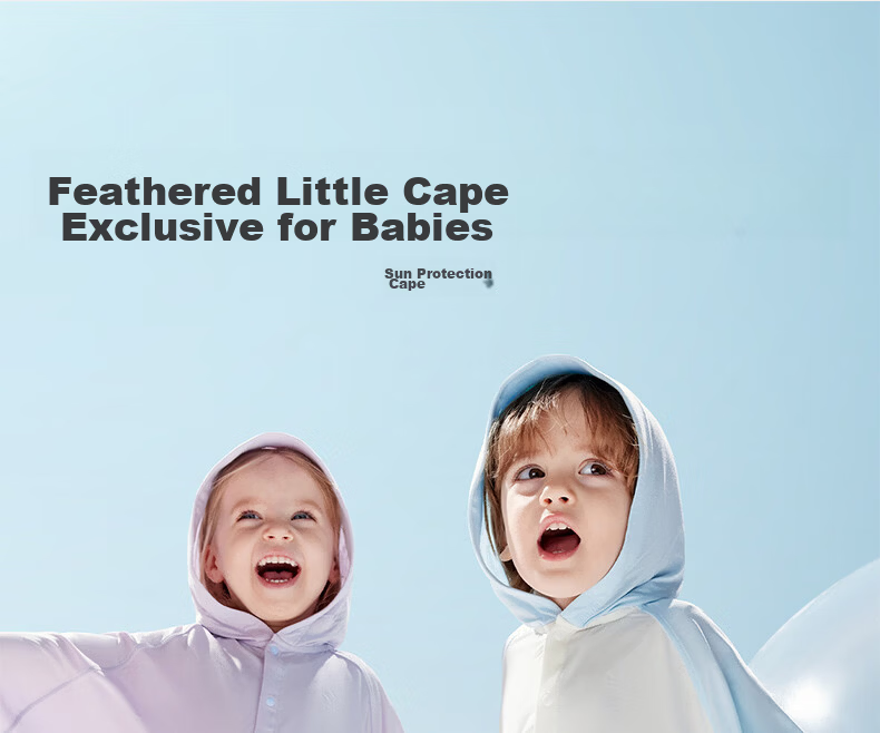 Babycare Kids Sun Protection Cape UV Protection Outdoor Clothing Beach Baby Sunscreen Clear Sky Pink 90 2
