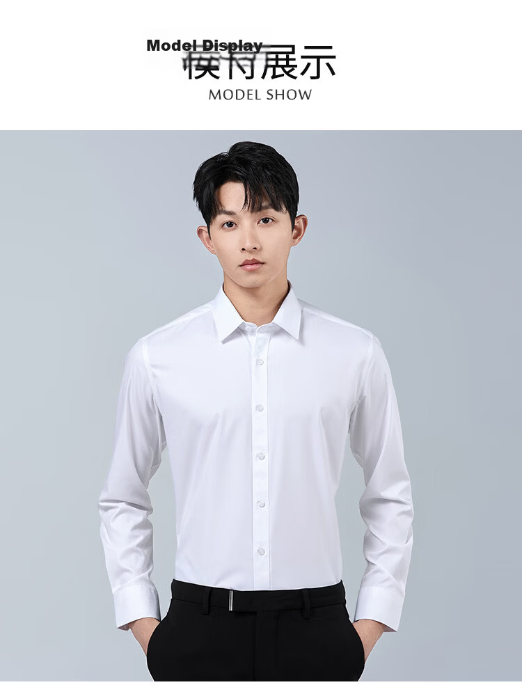 ROMON Men's Short Sleeve Shirt Summer Cotton Solid Color Casual Business Dress Shirt Light Blue 3XL 18