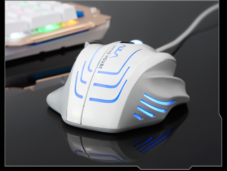 AULA X9Max Lightweight Wireless Mouse PAW3395 2.4G/Bluetooth/Wired Tri-Mode Native Dual 8K Report Rate Office Gaming Esports Mouse Fluid Red 13