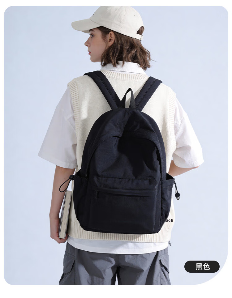 COW Women's Backpack Casual Lightweight Travel Bag High-Quality Laptop Bag Sky Blue for Middle School, High School, and College Students 17