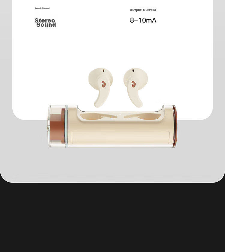 SONGX Bluetooth Headphones, Wireless Sports Running Business Gaming Music Long Battery Life Semi In-Ear Bluetooth 5.3 Compatible with Apple Android Universal Earphones, Almond Brow 21