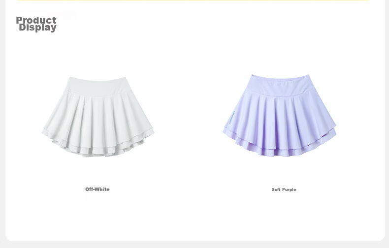 Lemonkid Kids Quick-Dry Sports Skirt Summer Girls Lightweight Breathable Tennis Skirt Anti-Exposure Soft Comfortable 25