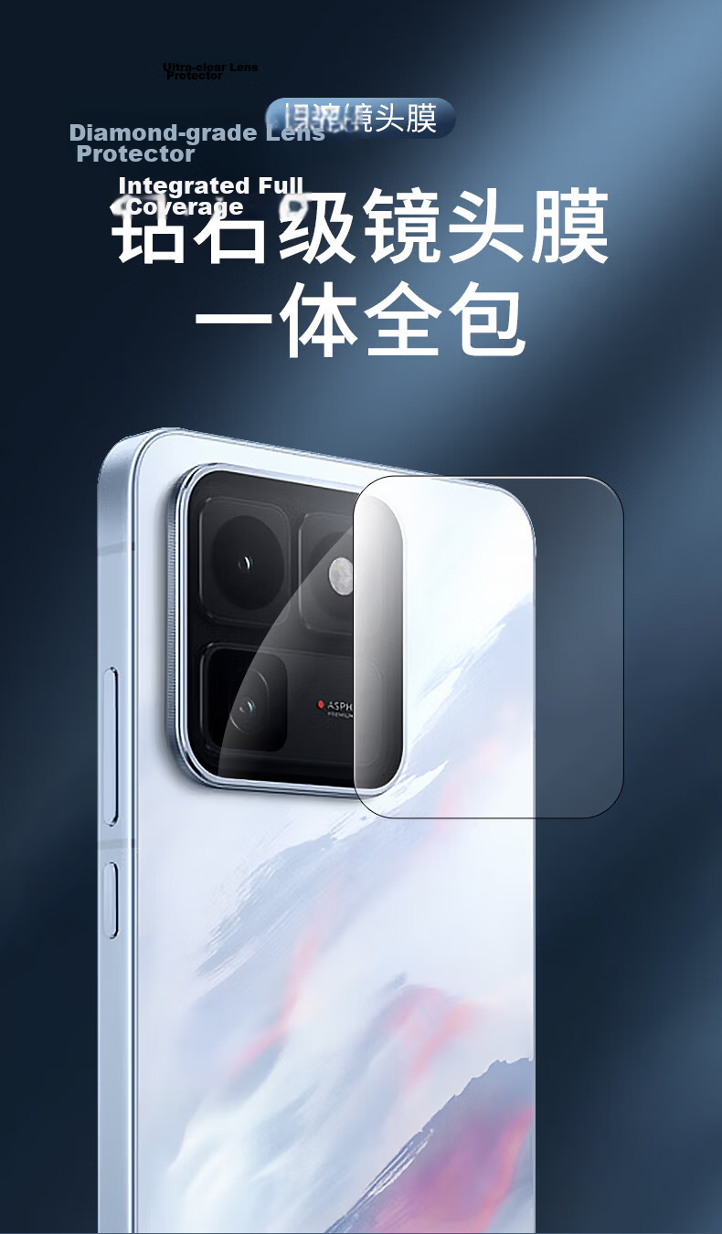 Fly Planet [2-Pack Instant Adhesive] Compatible with vivo iQOO 15T Lens Protector, vivo iQOO 15T Rear Camera Lens Protective Film, Ultra-Clear Anti-Scratch Anti-Drop Tempered Glass Film 1