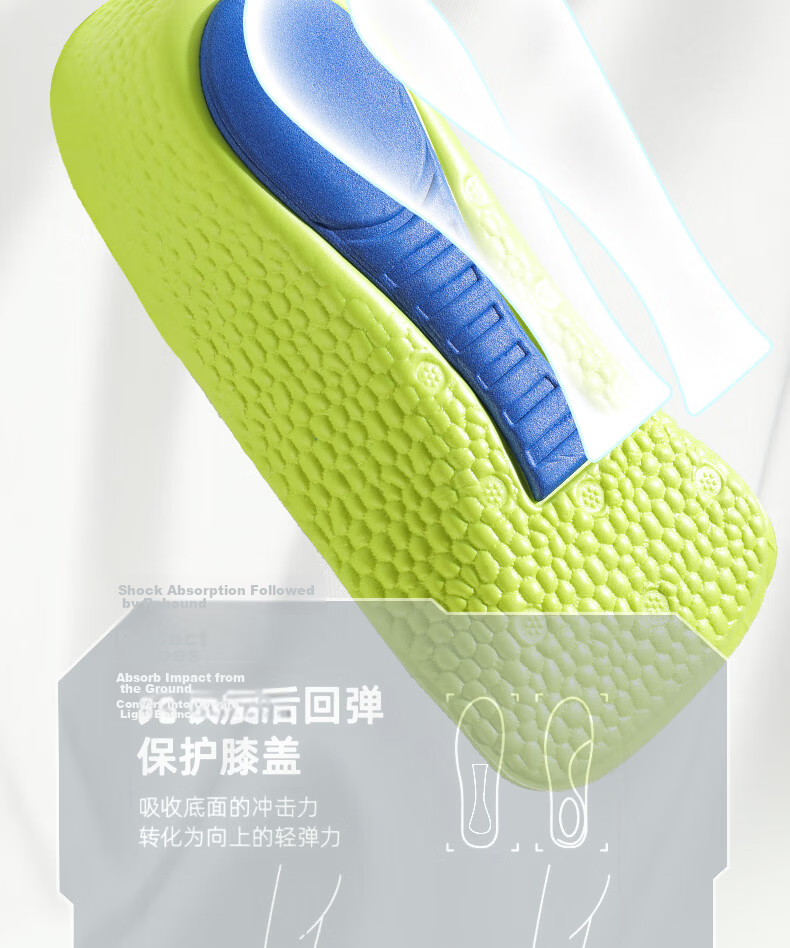 FOOTOPPO Cloud-Like Height-Increasing Insoles for Men, Summer Shock-Absorbing Breathable Inner Height-Increasing Pads for Men's Military Training, Long-Standing Leather Shoes And Sneakers Insoles 9