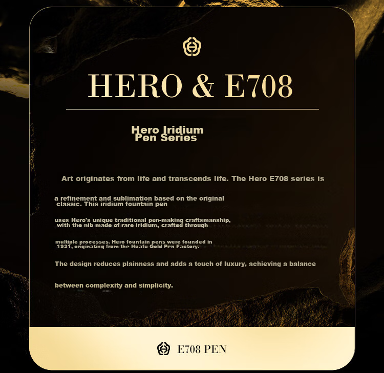 HERO Back-to-School Gift 3-in-1 Fountain Pen Signature Pen Gift Box Premium Business Gift Student Birthday Present E708 Ink Elegance Gift Box 2
