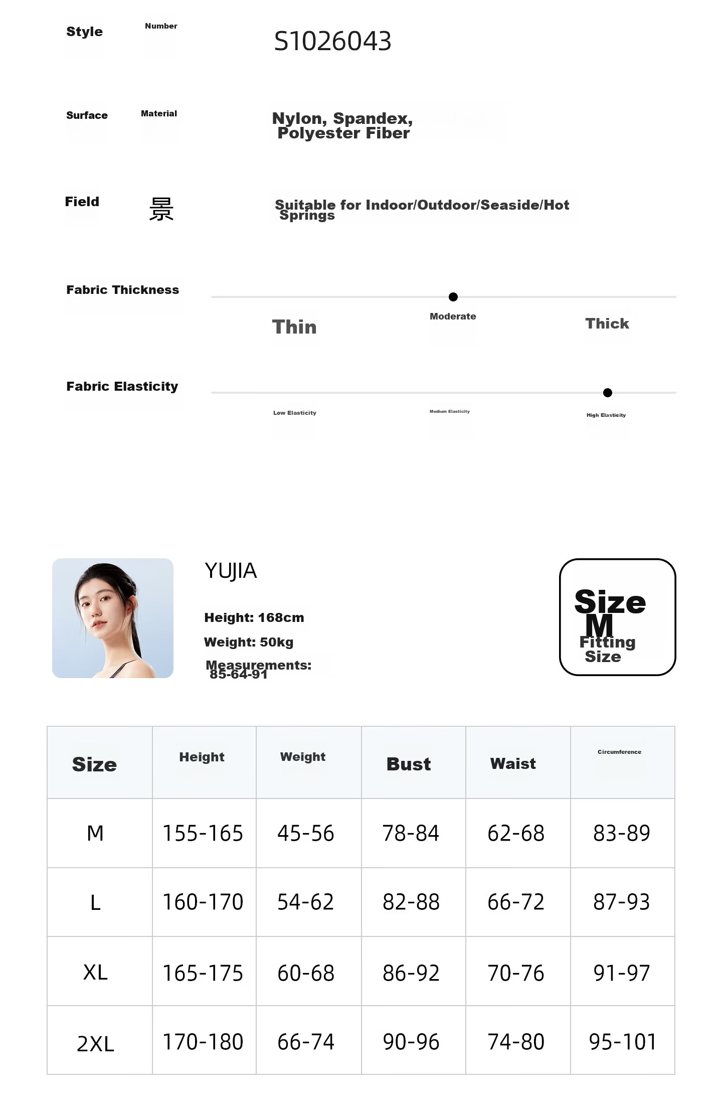 Skechers Women's One-Piece Swimsuit Triangle Sun Protection Breathable Slimming Hot Spring Vacation Pool Swimwear XL 11