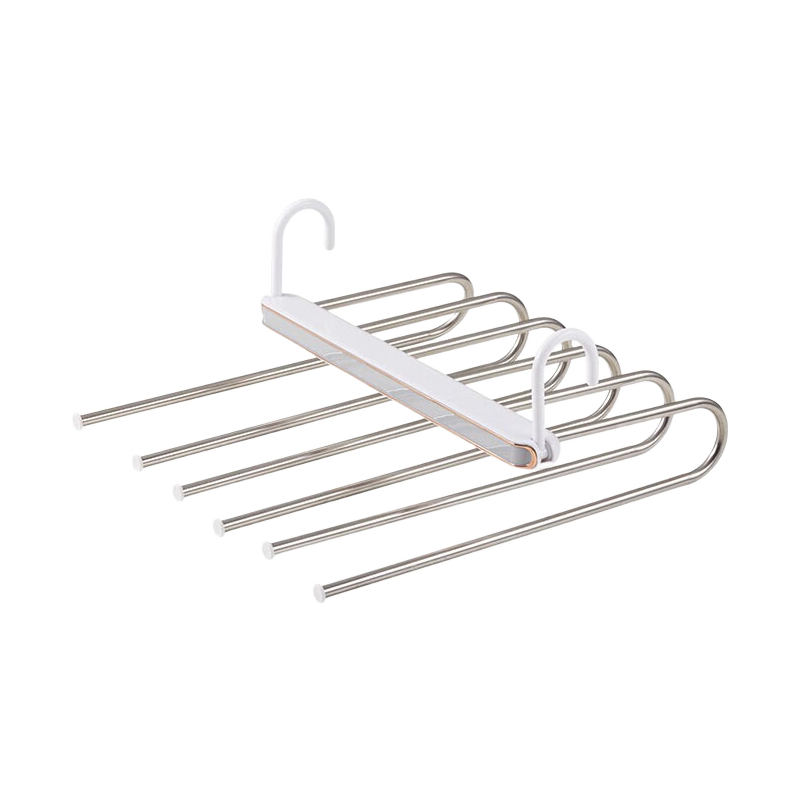 JEKO&JEKO Pants Hanger, Foldable Hanger for Hanging Pants, Storage Solution for Pants, Trouser Clips, Drying Rack