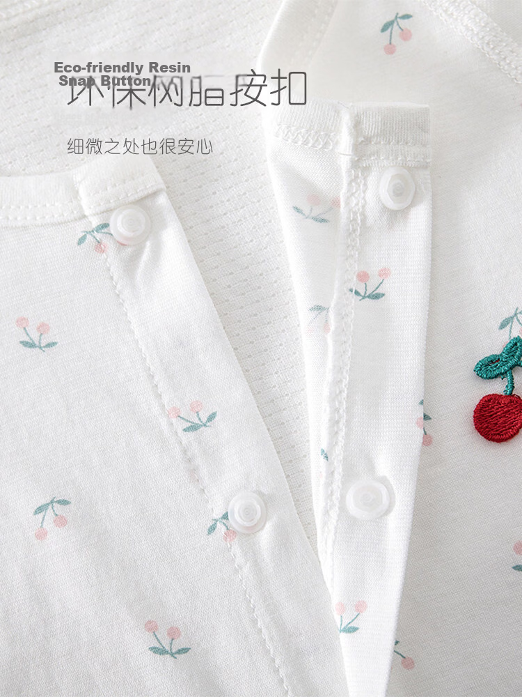 JOYNCLEON Baby Summer Thin Cotton Romper Bodysuit Sleepwear Home Air Conditioning Crawling Suit Jlt216260 7