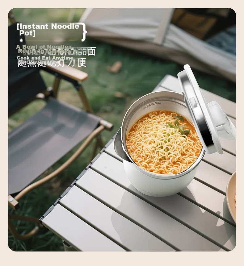 Grelide New 316L Mini Portable Foldable Electric Kettle Travel Kettle 0.6L Small Capacity Outdoor Electric Water Kettle with Storage Box D2606 12