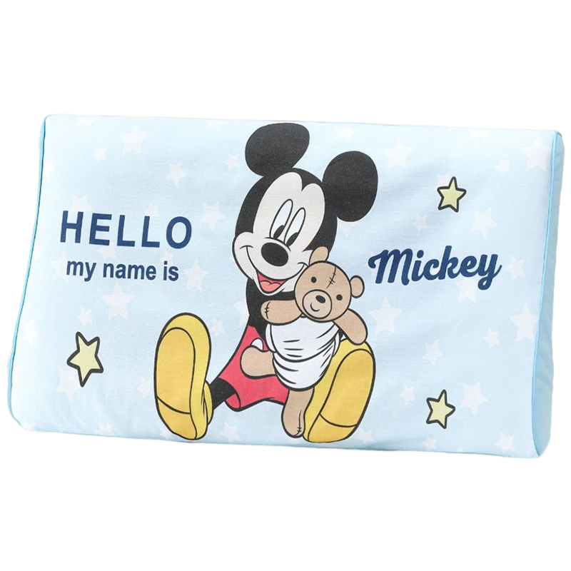 Disney Children's Pillow Thai Latex Baby Pillow Kindergarten Student Latex Pillow 3-6 Years Mickey 45*27*6cm
