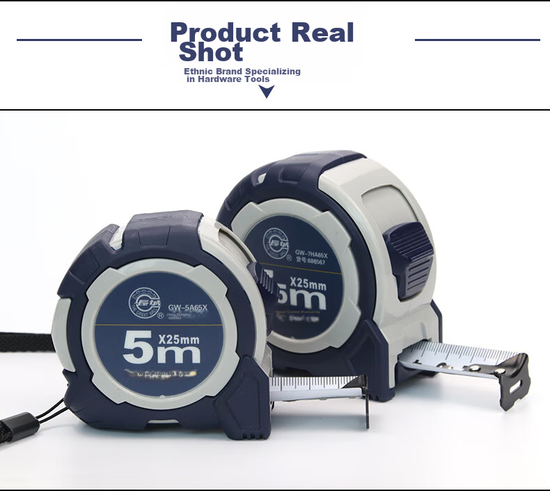 The Great Wall High Precision Thickened Nylon Coated Waterproof Rubber Steel Tape Measure 5m x 25mm 686565 10
