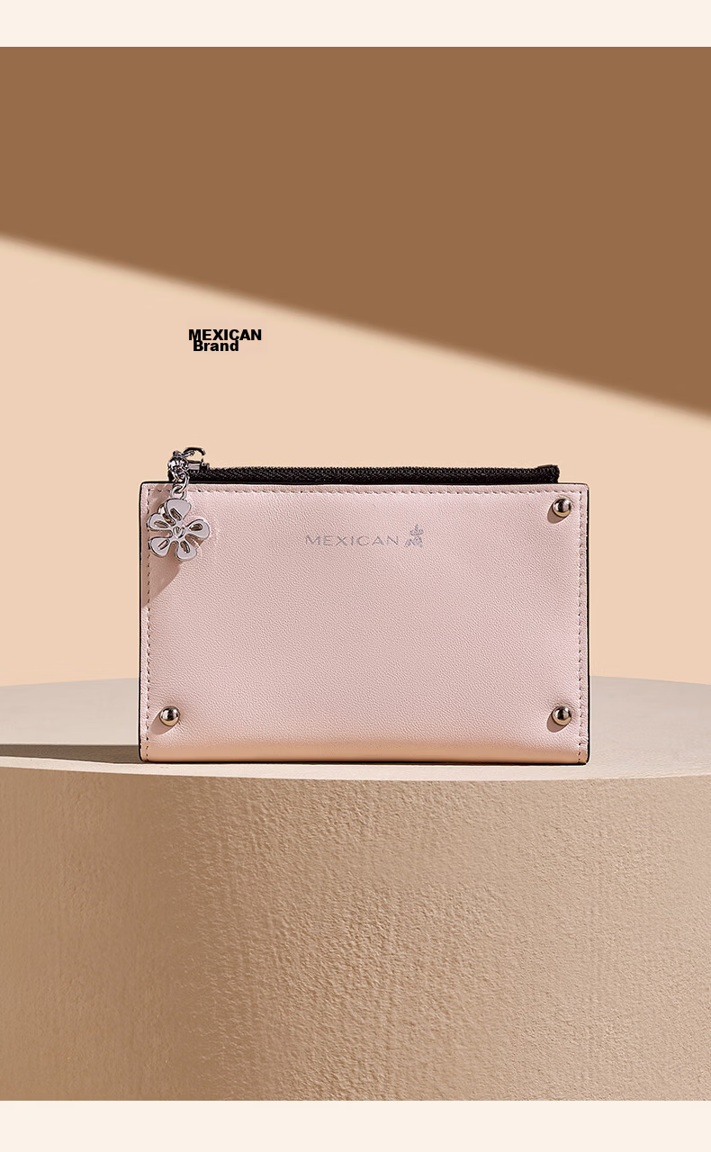 MEXICAN Women's Wallet 2026 New Short Coin Purse Card Holder Money Clip Birthday Qixi Valentine's Day Gift for Girlfriend 10