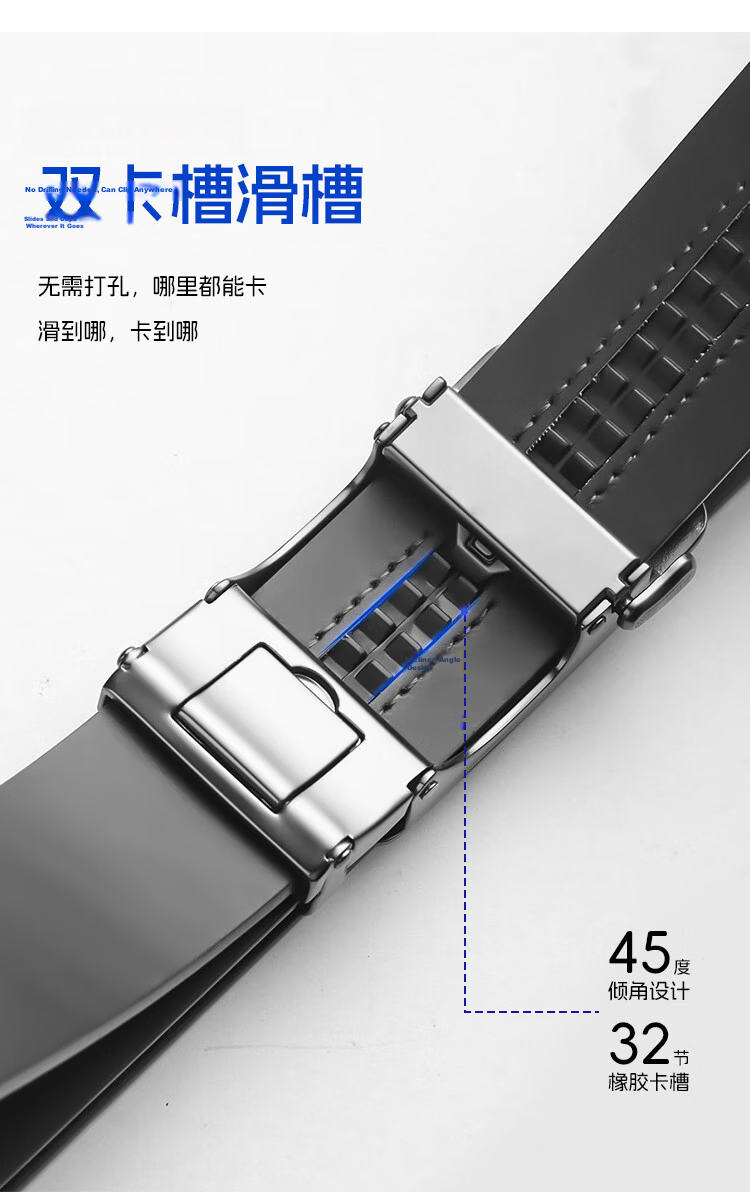 CARTELO Men's Leather Belt Vintage Automatic Buckle Business Casual Korean Style Versatile Waist Belt Gift 9
