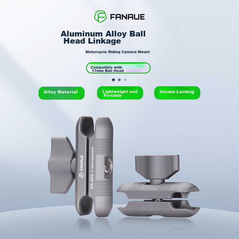FANAUE 17mm Ball Head Linkage 15cm Car Phone Holder Extension Accessory Motorcycle Camera Arm Clamp Anti-Theft DA-150SF
