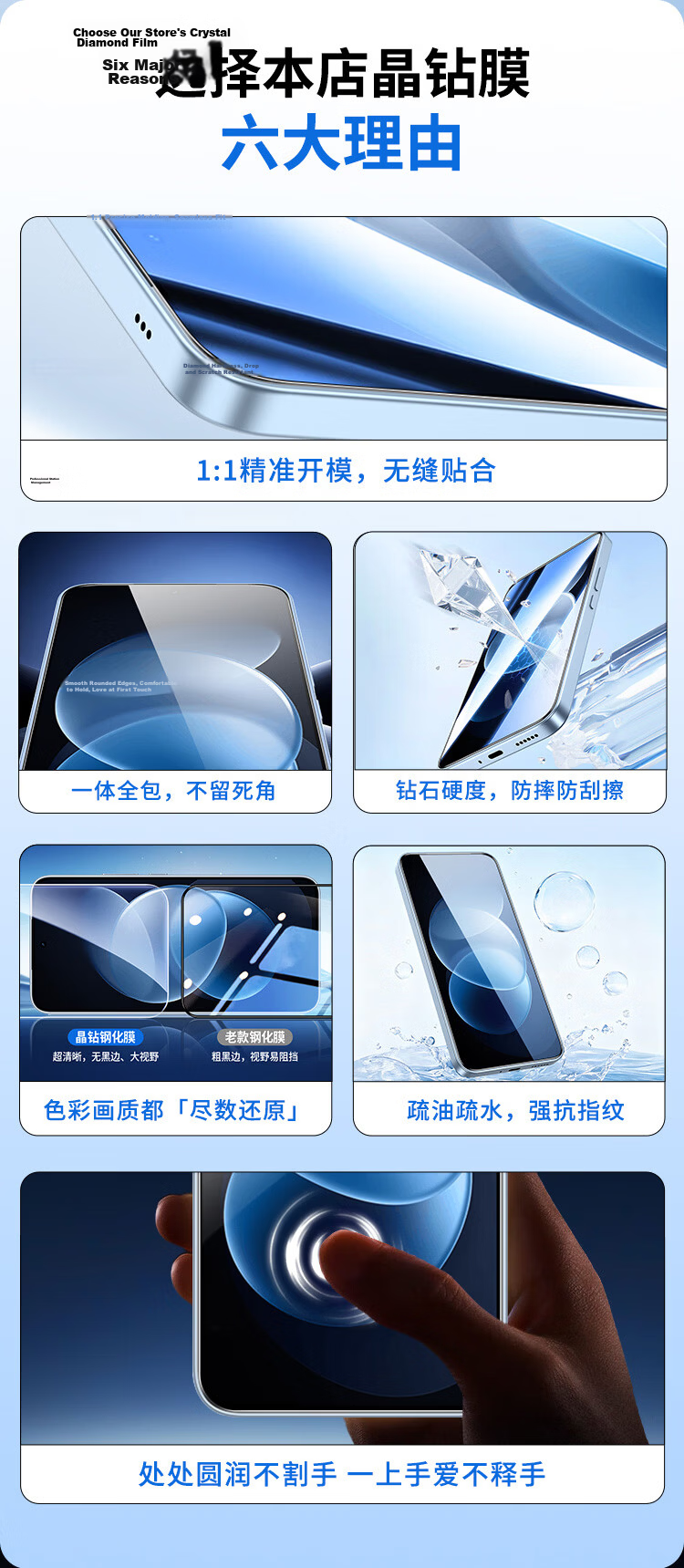 ESCASE Tempered Glass Screen Protector for Redmi Note 17 Xiaomi Redmi Note 17 Full Coverage HD Anti-Fingerprint Scratch-Resistant Easy Installation 4
