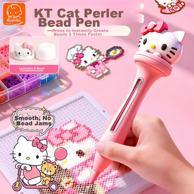 Kingstan Perler Beads Pen Automatic Press DIY Tool Grip Style Children's Toy Boys Girls Back to School Gift