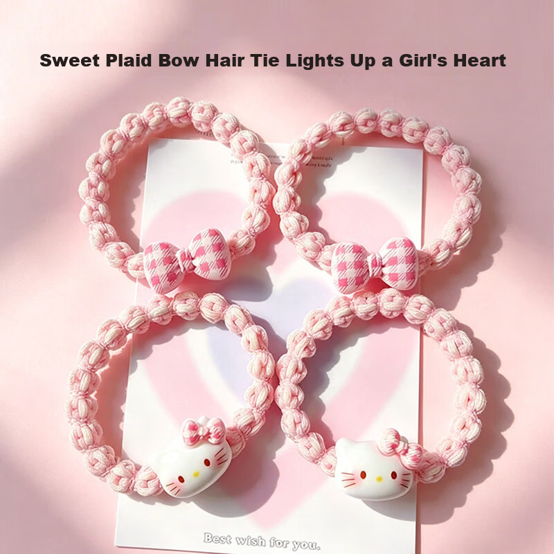 Princess Code Children's Day Gift Hair Tie for Girls High Elastic Hair Band Damage-Free Student Hair Rope Bun Holder
