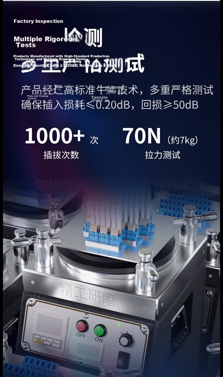 HAILE Single-Mode Fiber Optic Patch Cable (SC-SC, 9/125), Telecom-Grade Single-Core Pigtail Network Cable, 3 Meters, HJ-1SC 6