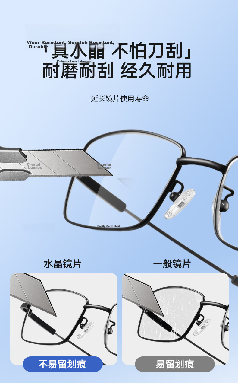 Mr. PuTian Reading Glasses for Men And Women, Crystal Stone Portable Foldable Wear-Resistant High-Quality Genuine High-Definition Reading Glasses, 3.5 Diopter 5