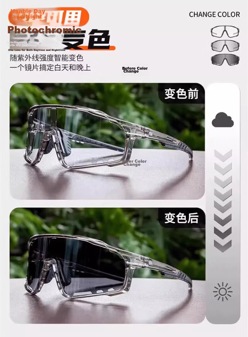 BWNK Colorful Mountaineering Goggles Outdoor Hiking Windproof Glasses Polarized Sunglasses Unisex for Snow Mountain Qixi Festival 8