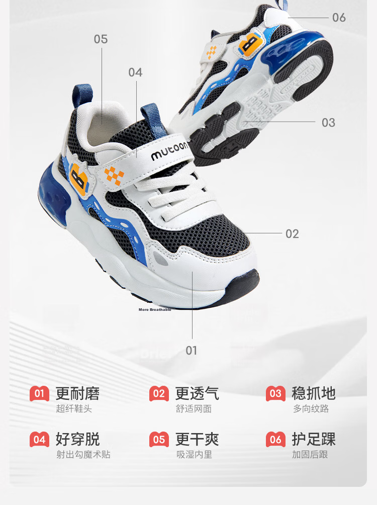 Mutong Kids Sports Shoes Boys Spring Autumn Robot Light-up Lightweight Shock-Absorbing Running Shoes Girls Deep Space Gray Size 30 29