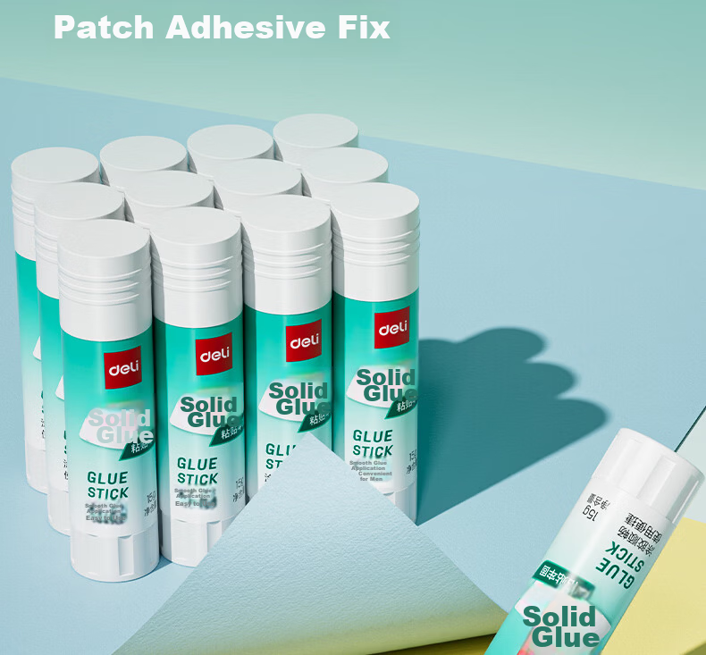 Deli 15g High Viscosity PVP Solid Glue Stick, Formaldehyde-Free, Quick-Drying, Durable, Strong Adhesive, Student Stationery, 12-Pack, Office Supplies 4