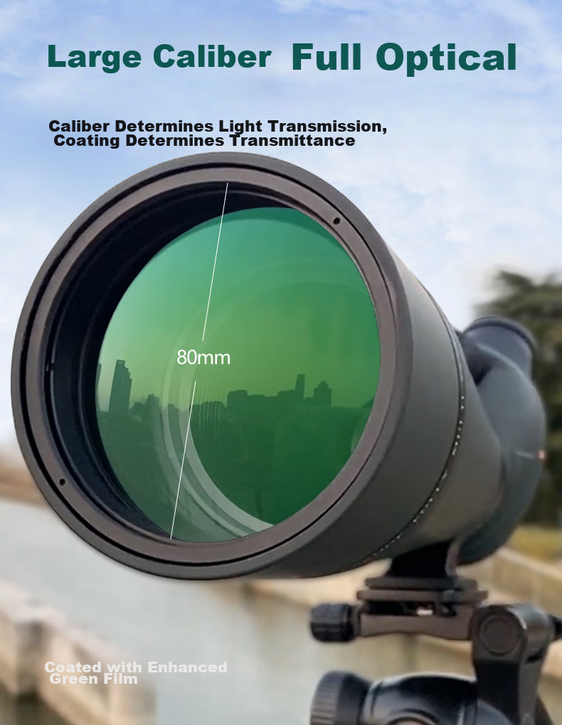 SAGA Professional Variable Zoom Birdwatching Telescope 20-60x High Power HD Spotting Scope Compatible with DSLR and Smartphone 4