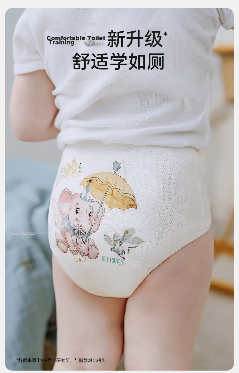 EMXEE Potty Training Pants Unisex Baby Diaper Training Underwear Washable Toddler Waterproof Pants 2