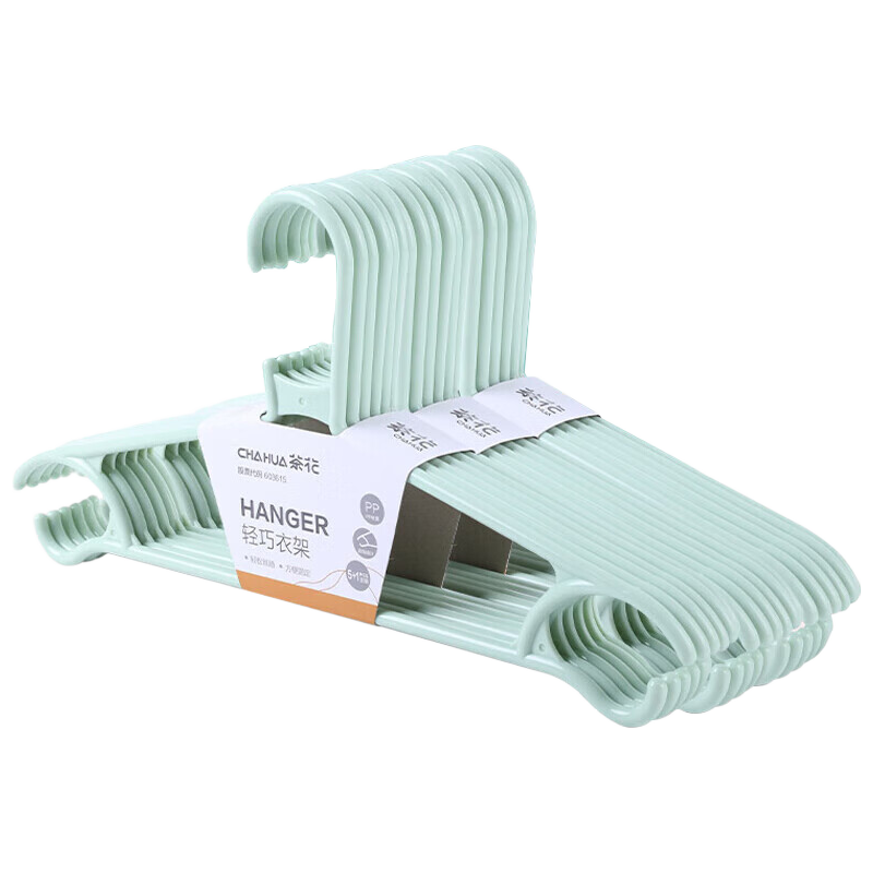 CHAHUA Hangers, Non-Slip Plastic Clothes Hangers for Home Use, Drying Rack, 12 Pieces