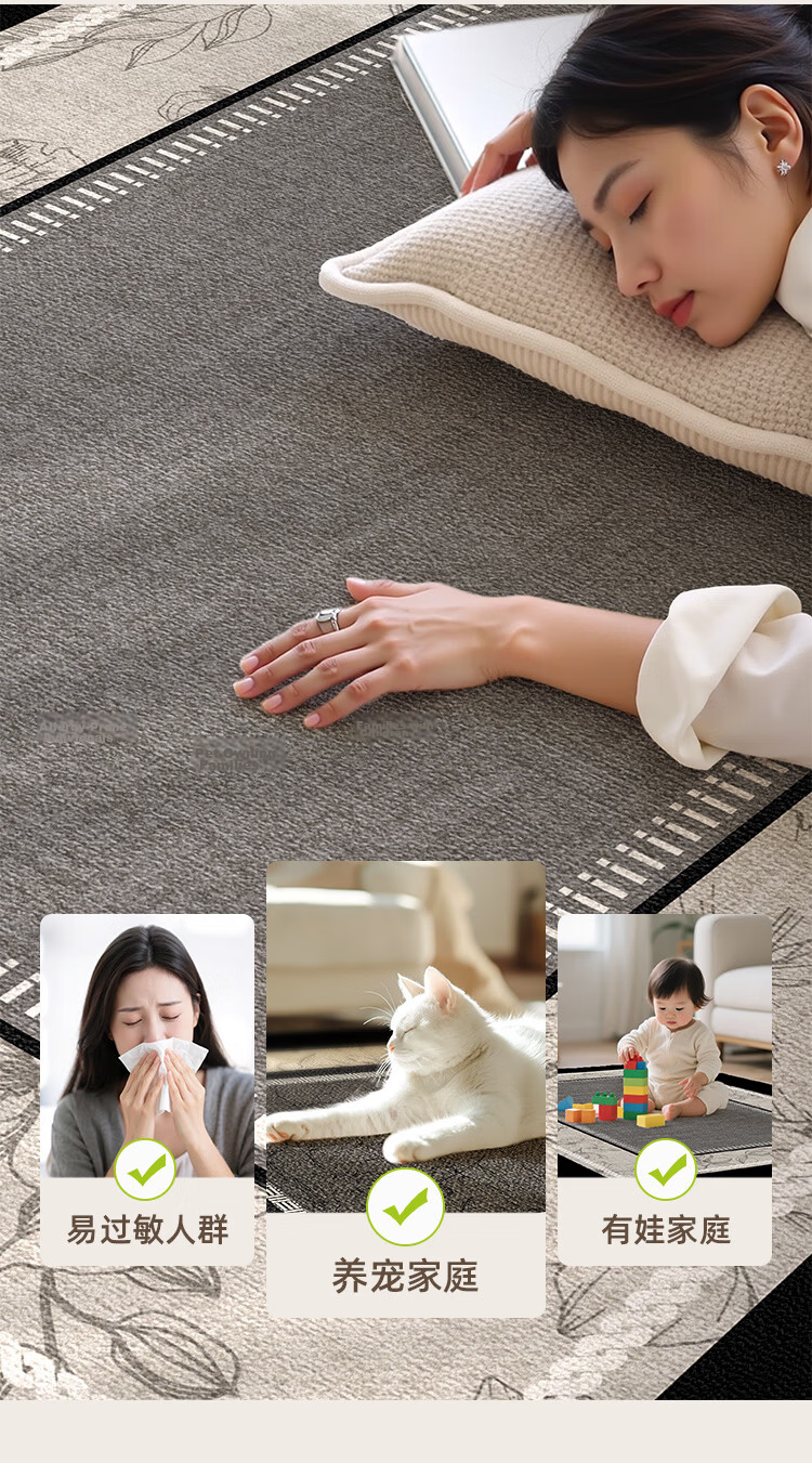 STIMANNI CITY·MANNI Modern Luxury Non-Slip Doorstep Mat Thickened Loop Pile Entrance Rug for Entryway and Shoe Changing Area 15